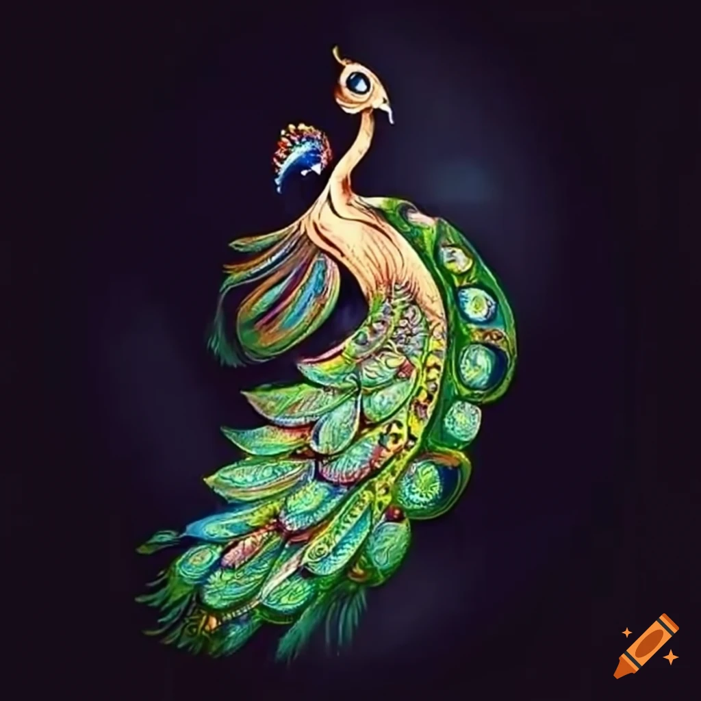 508 Realistic Drawing Indian Peacock Images, Stock Photos, 3D objects, &  Vectors | Shutterstock