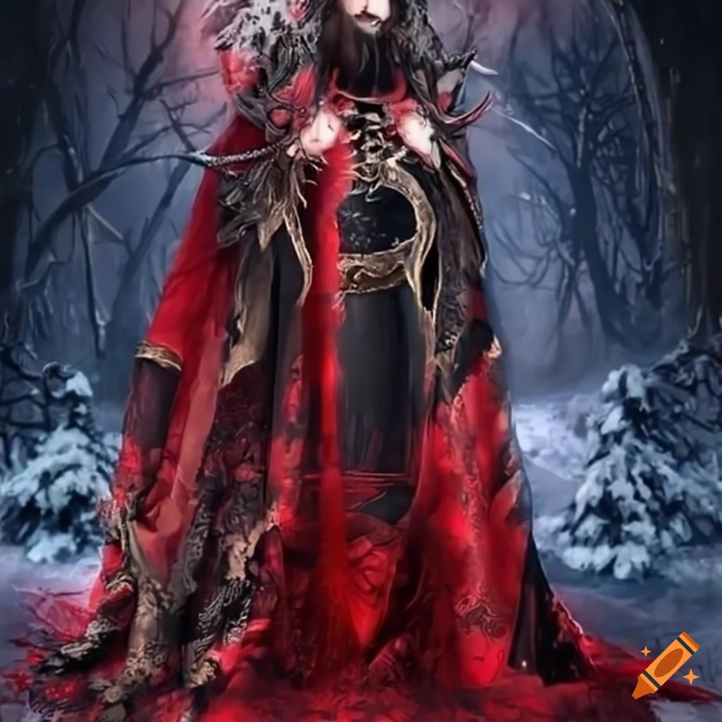 image of a fantasy king in winter attire