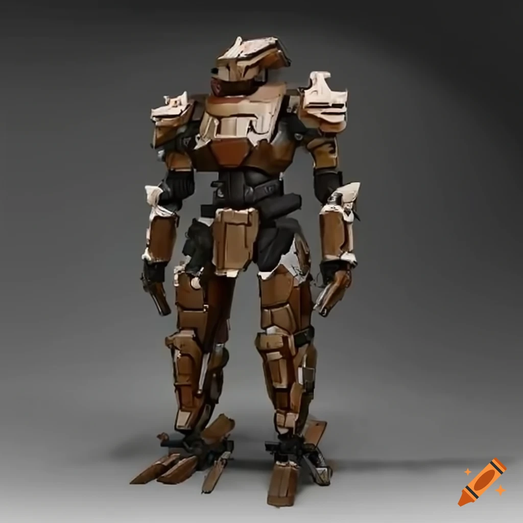 Mecha design inspired by Chinese armor