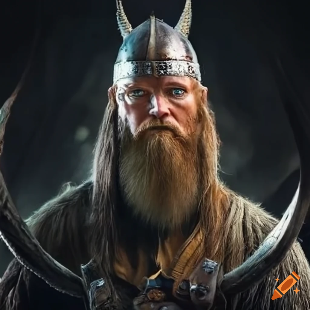 Digital art of a meeting between wishmountain and vikings