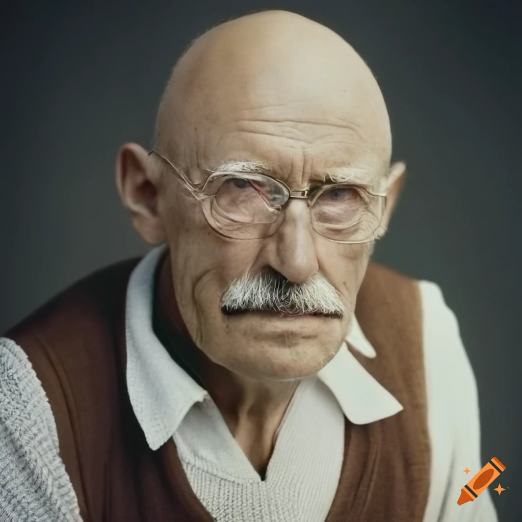 Portrait Of An Old Man With A Mustache
