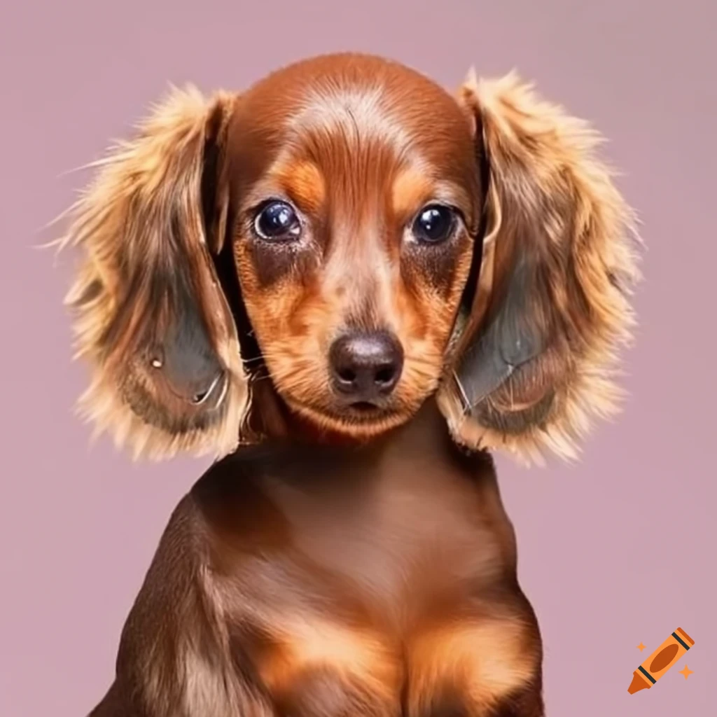long-haired mini weiner dog