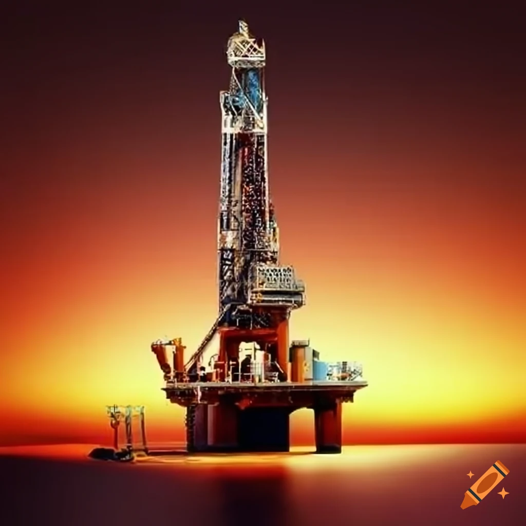 Drilling rig equipment on Craiyon