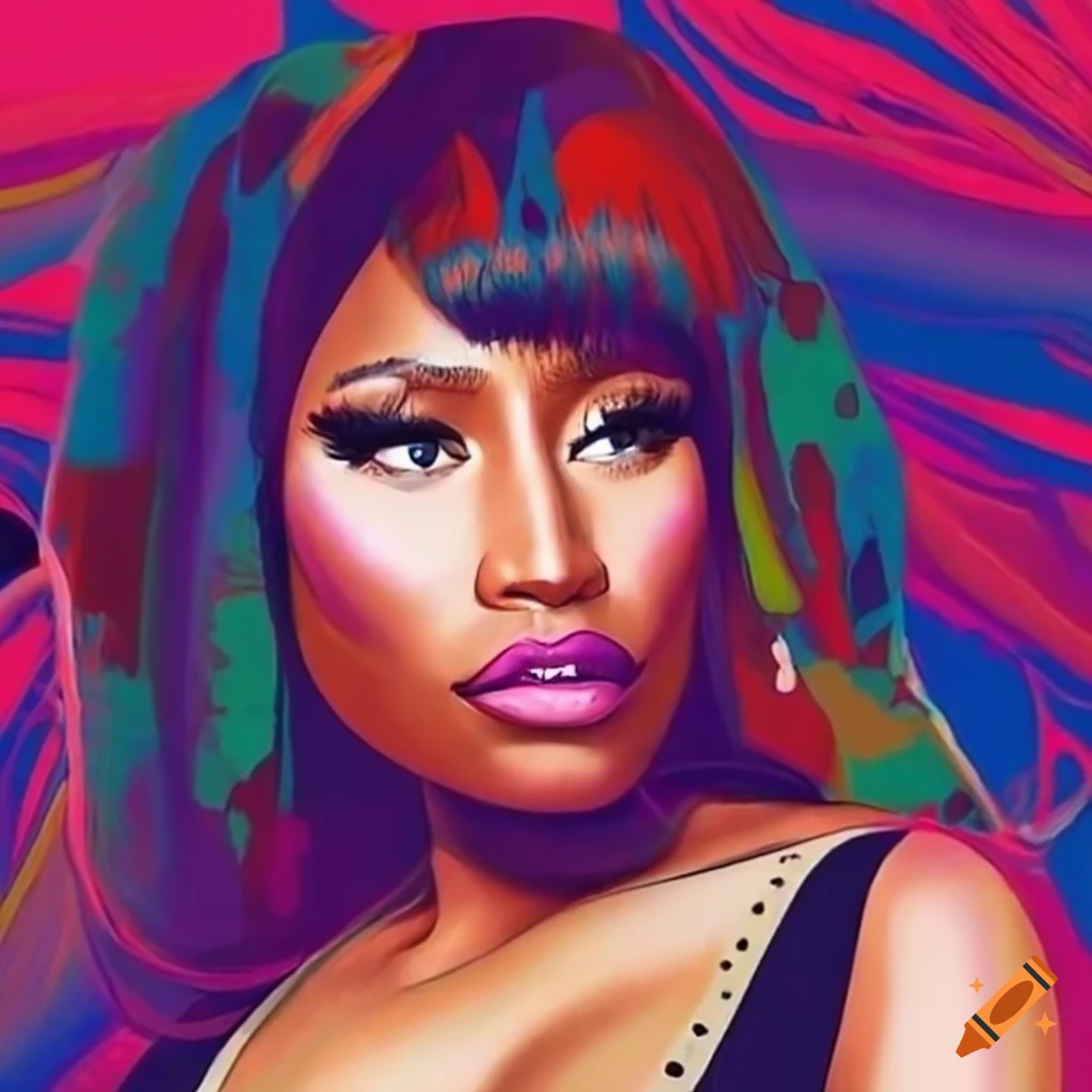 expressive artwork inspired by Nicki Minaj