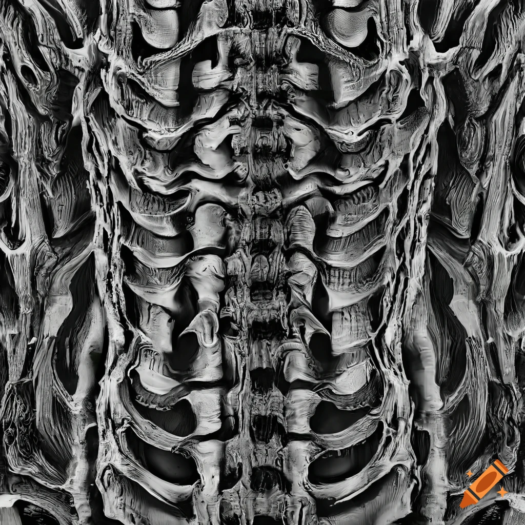 seamless black and white rib texture