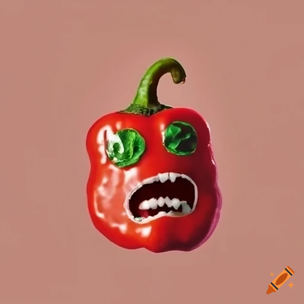 close-up-photo-of-a-punchy-pepper-on-craiyon
