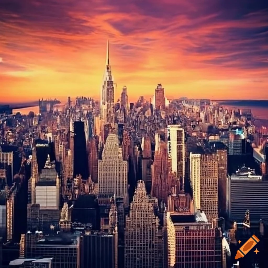 Urban Skyline Of New York City On Craiyon