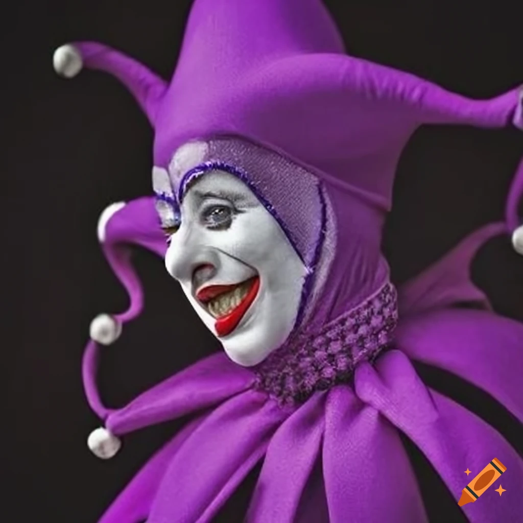 Purple circus jester