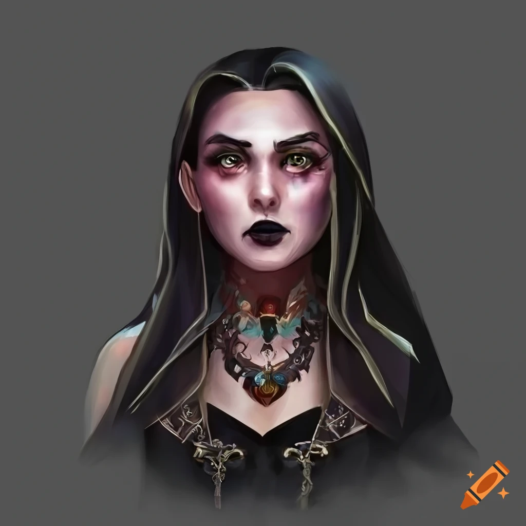  Portrait of a witch on Craiyon