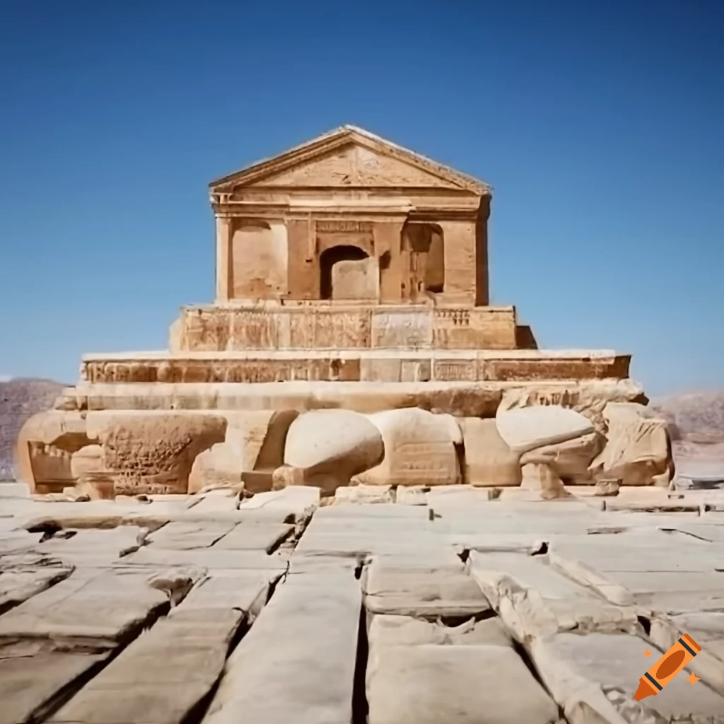 Tomb of Cyrus with Islamic architectural design