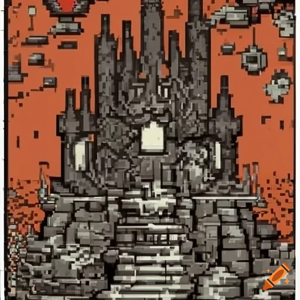 black and white pixel wizard game cover