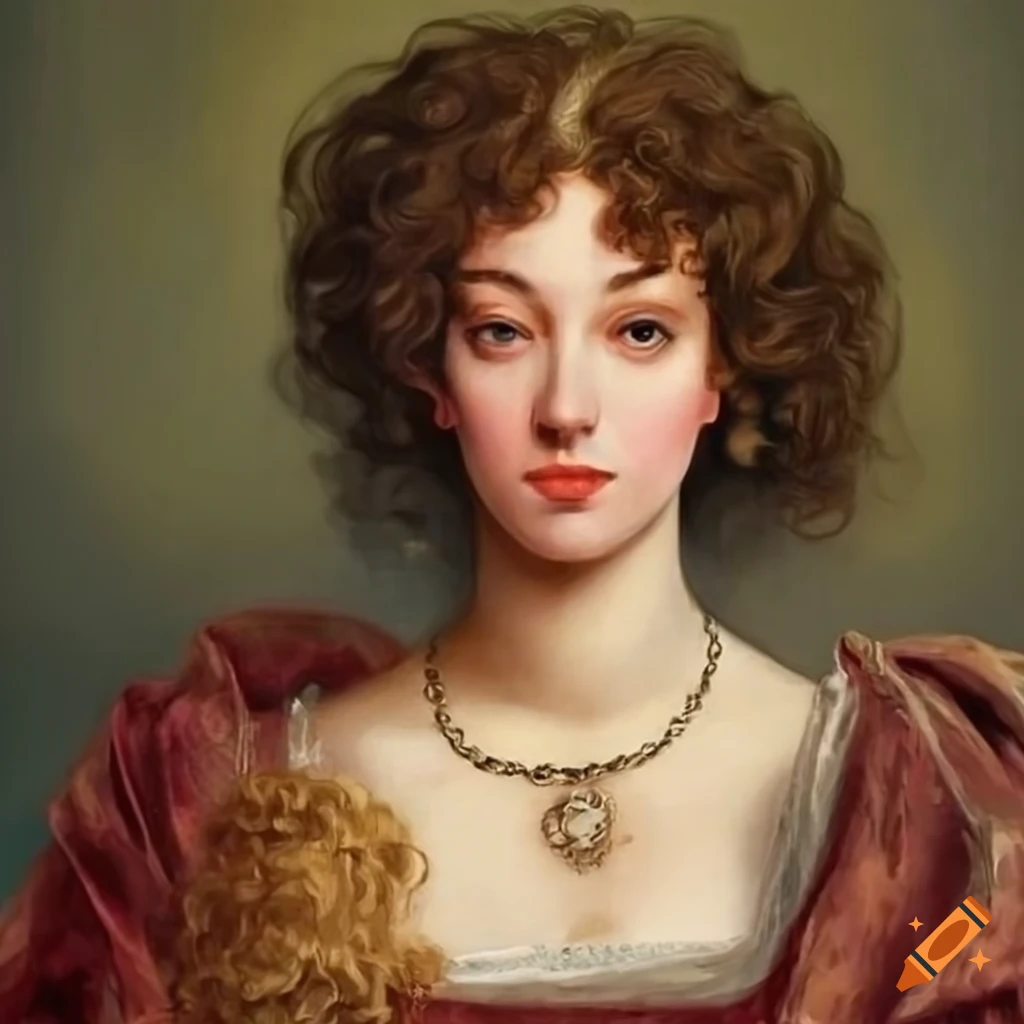 renaissance painting of a woman in velvet dress