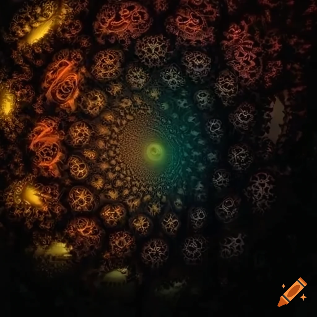 abstract image of vibrant fractal energy