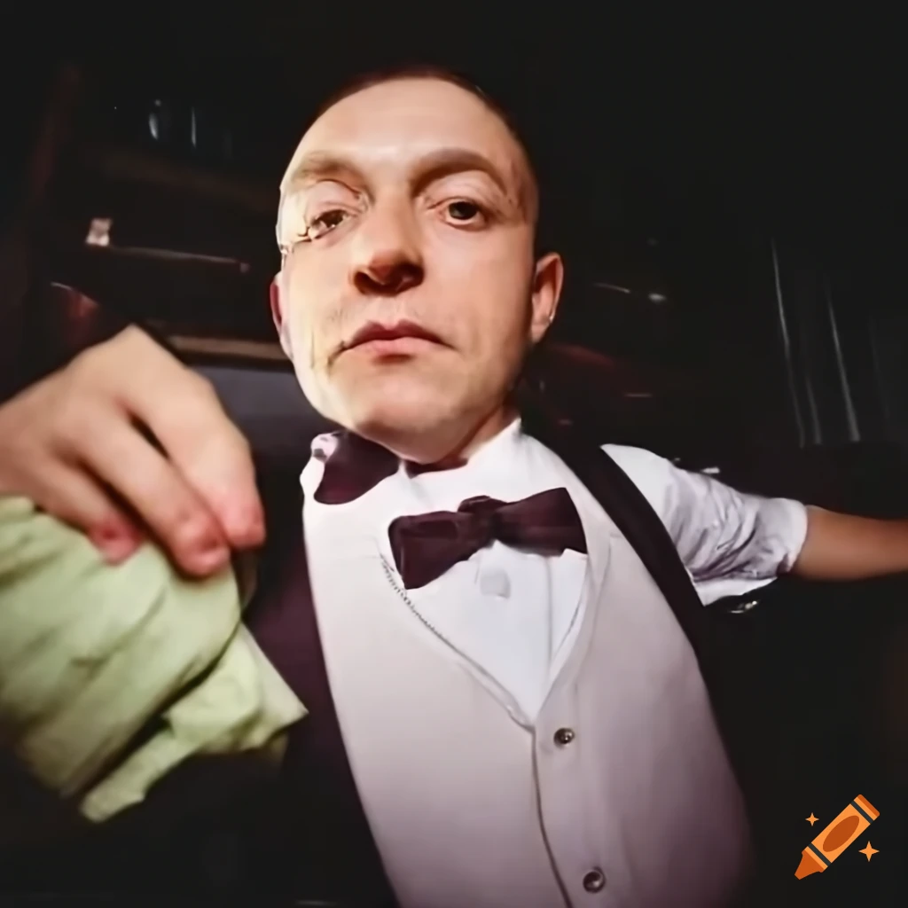 close-up of a 1940s bartender wiping with a rag