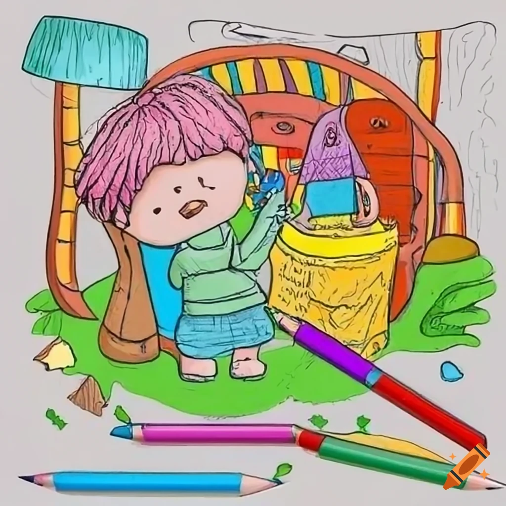 How To Draw A Windmill | Kids Art Project | Coloured Pencil Drawing – Mrs  Red's art shop