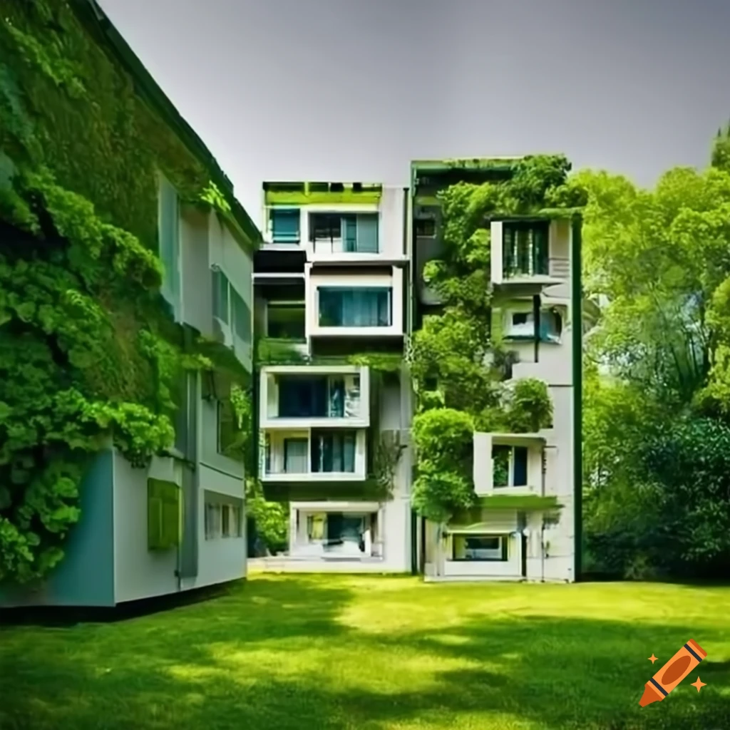 Hyperrealistic Image Of A Modern House With Green Garden On Craiyon