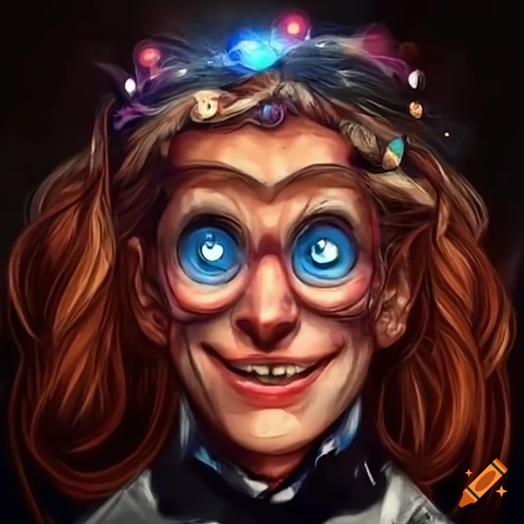 colorful illustration of a smiling magician