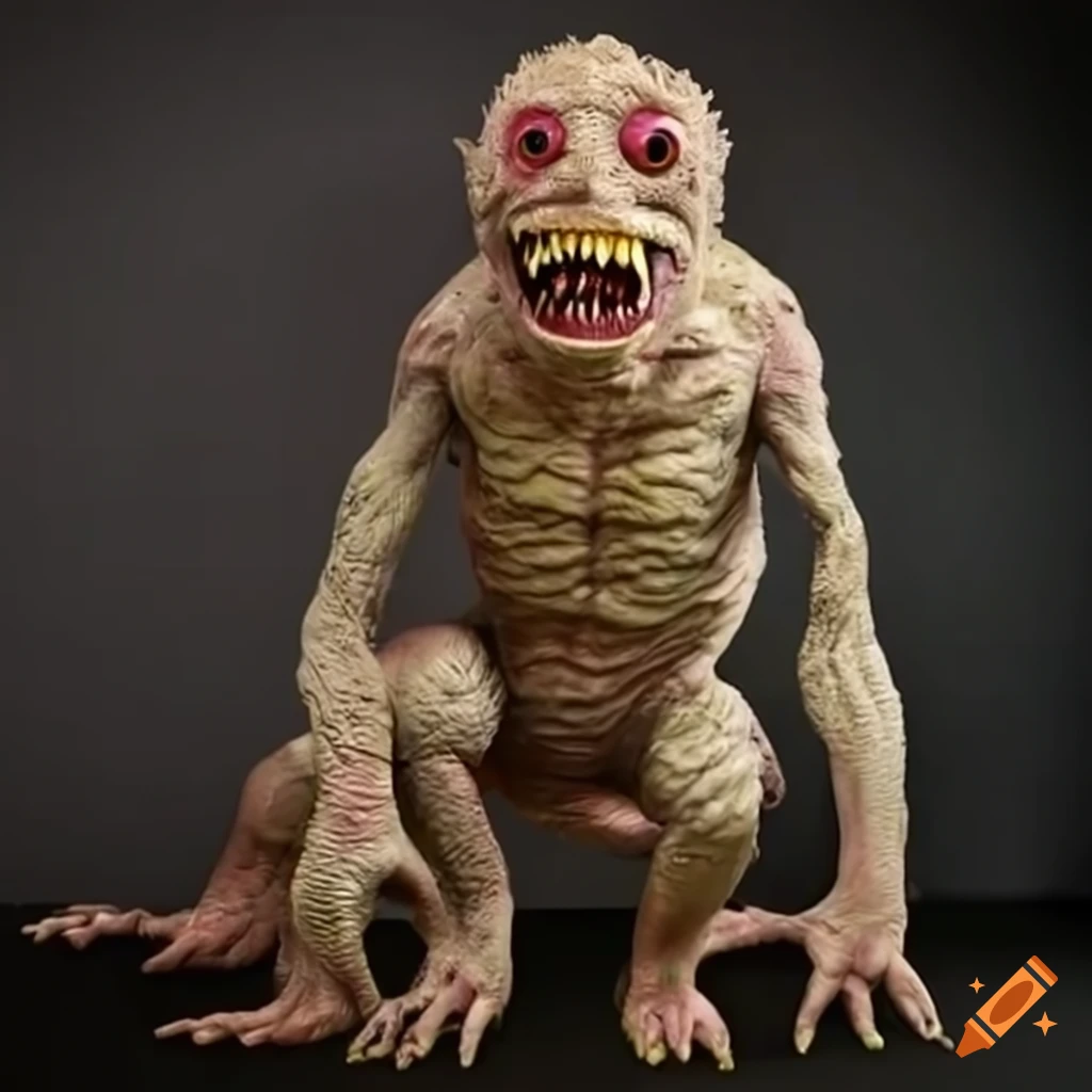 Vintage 80s Horror Movie Slime Monsters · Creative Fabrica