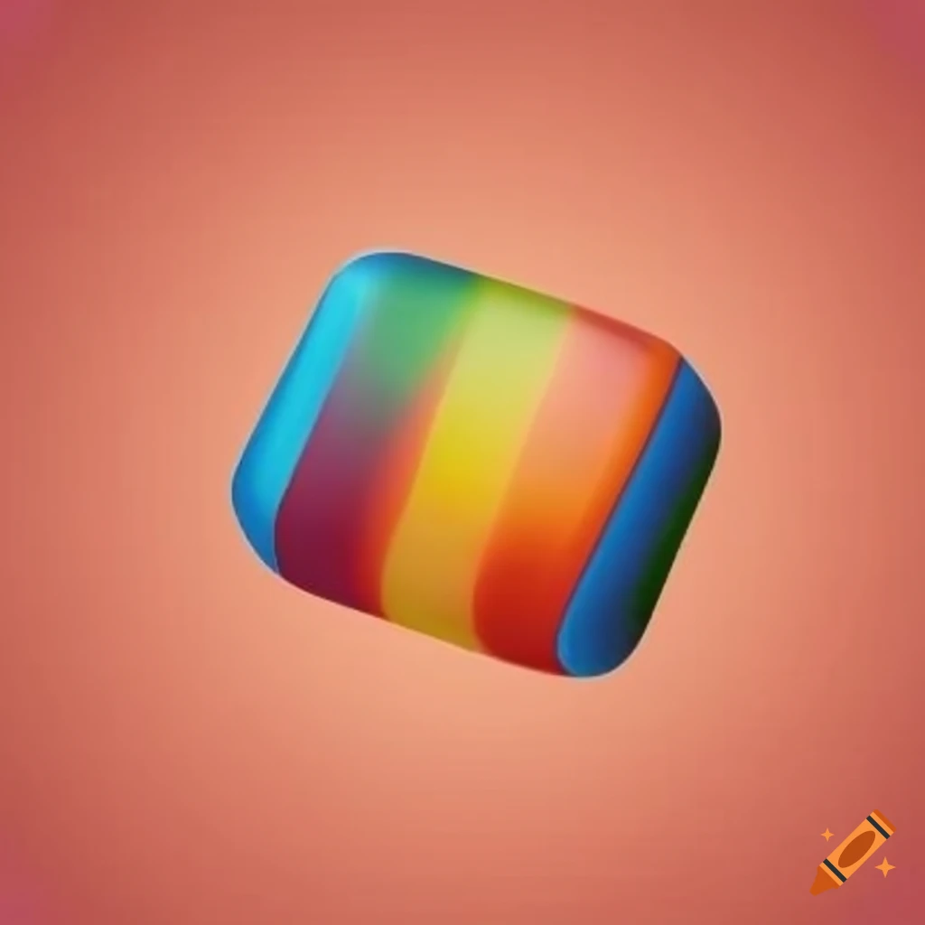 Rectangular css button with fruity candy colors