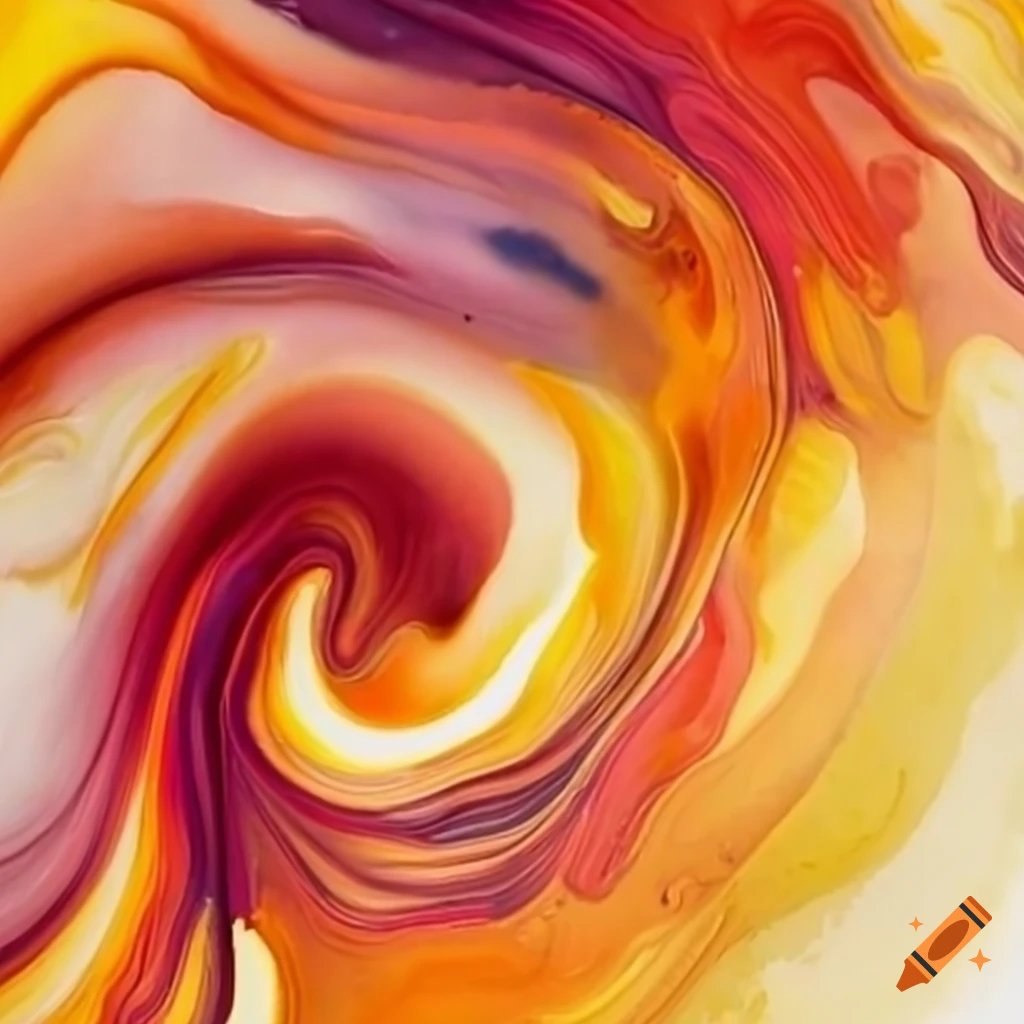 swirling autumn palette in watercolor