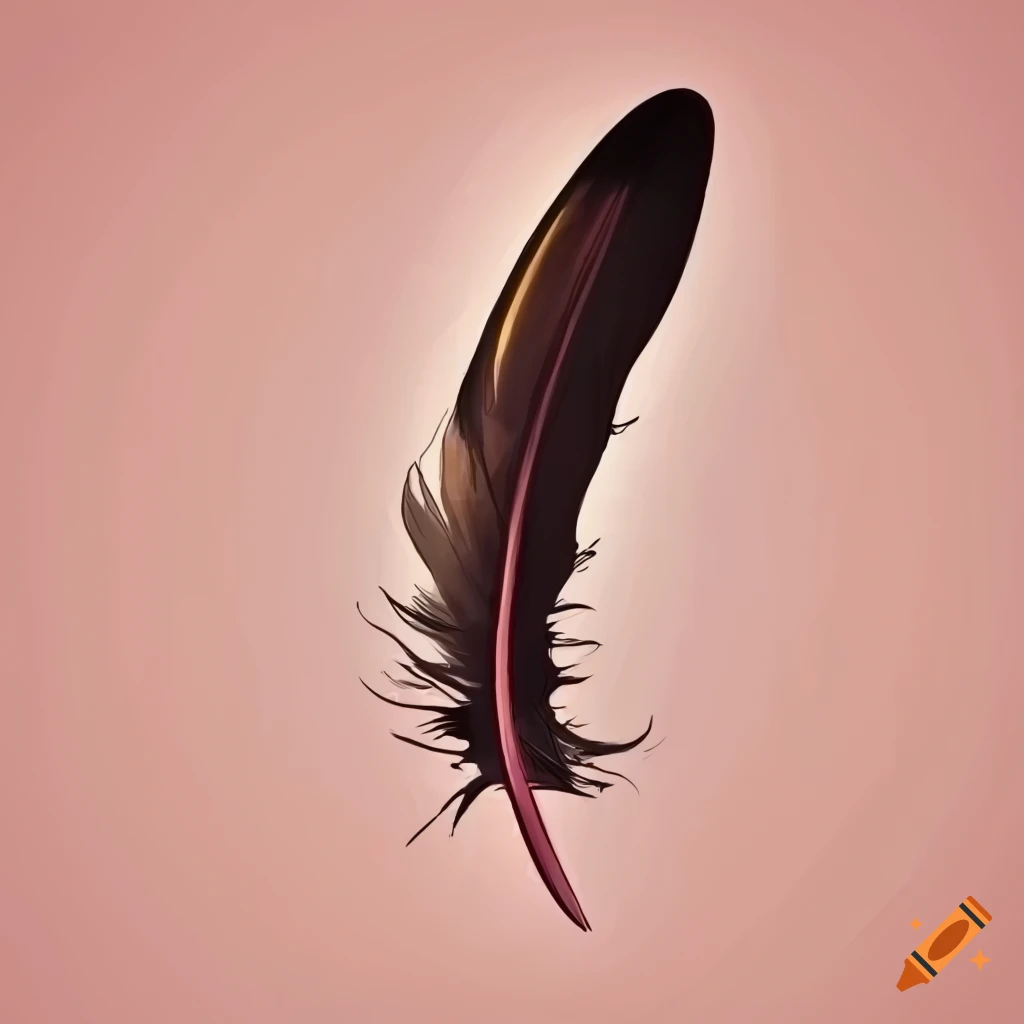 feather dipped in ink
