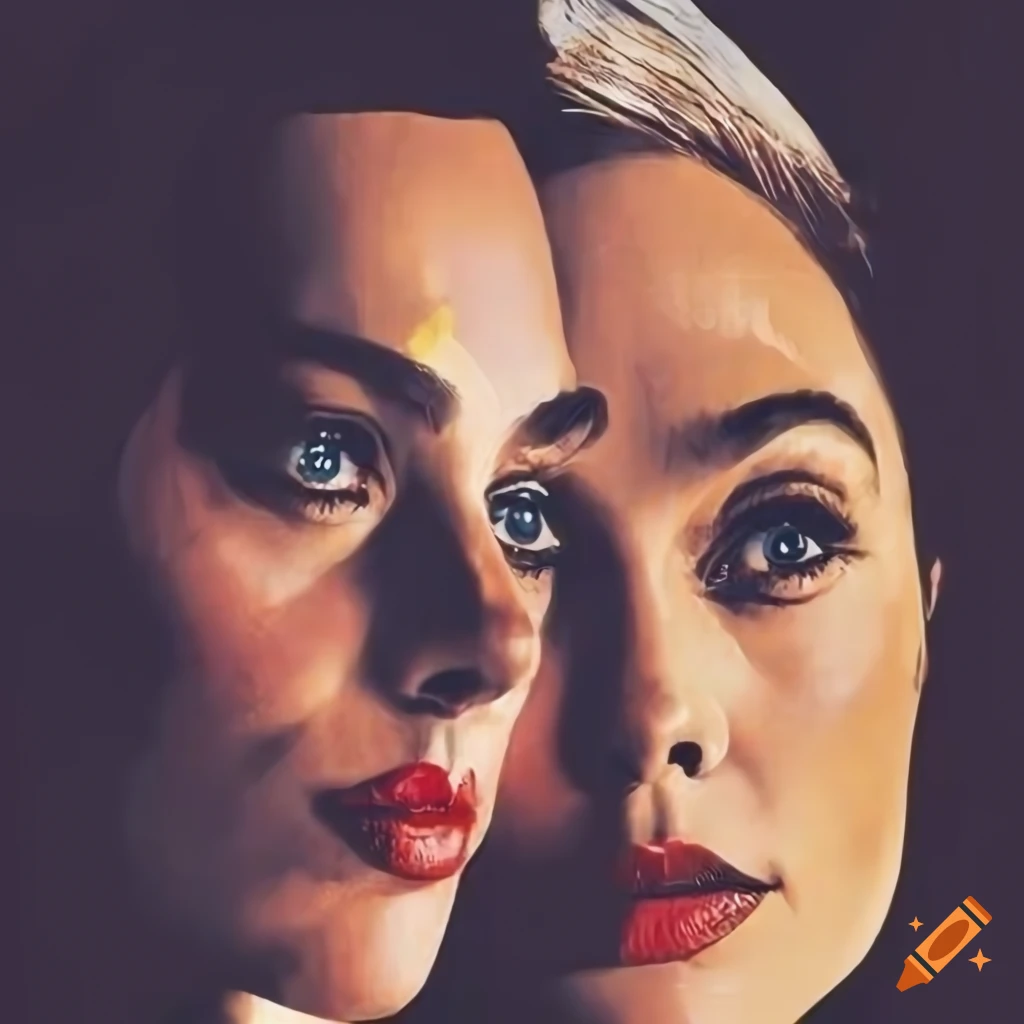 movie poster featuring Margot Robbie and Gal Gadot