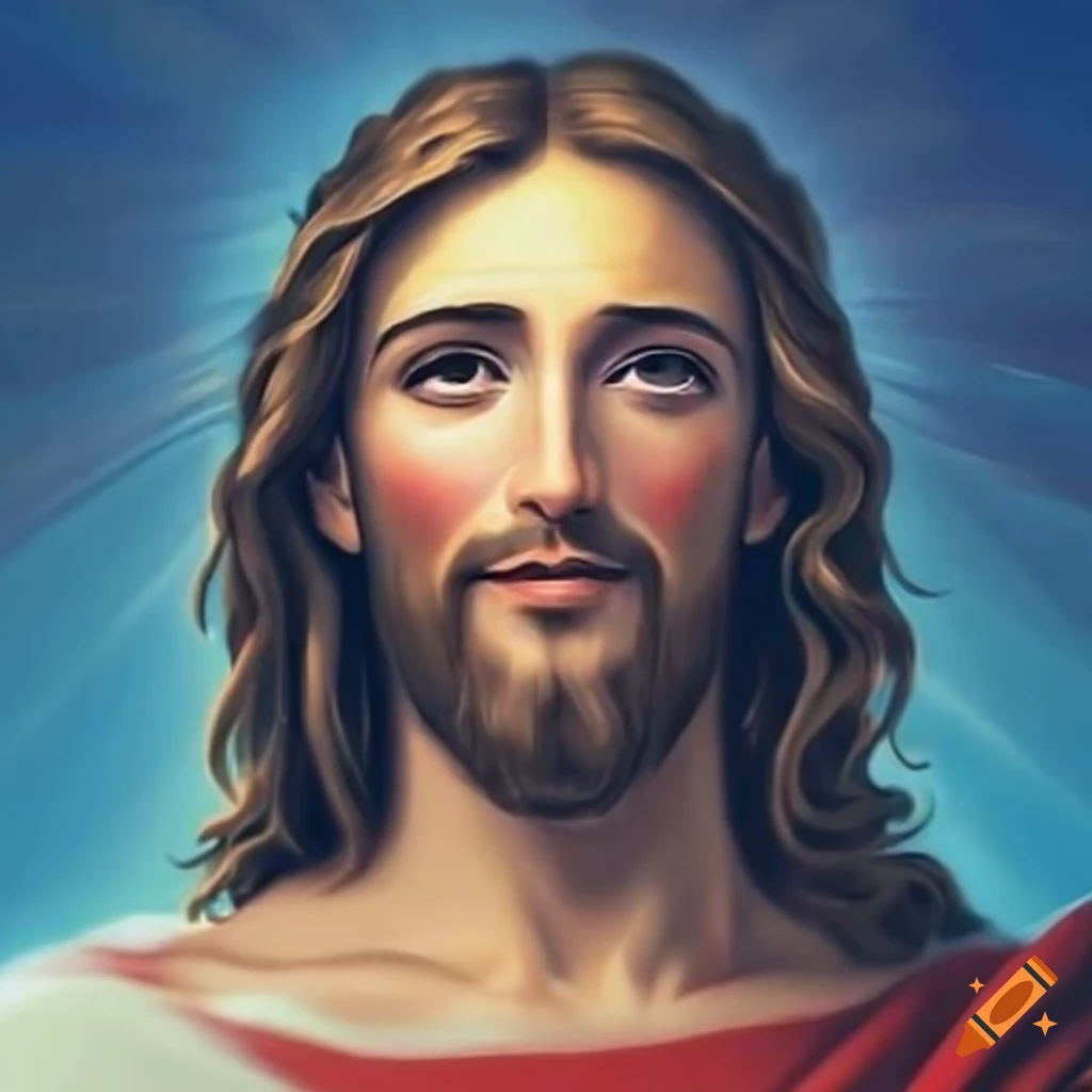 Image of jesus christ smiling on Craiyon