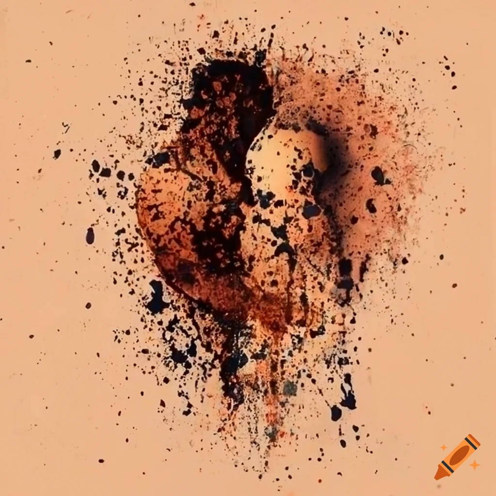 copper splatter art by father and son