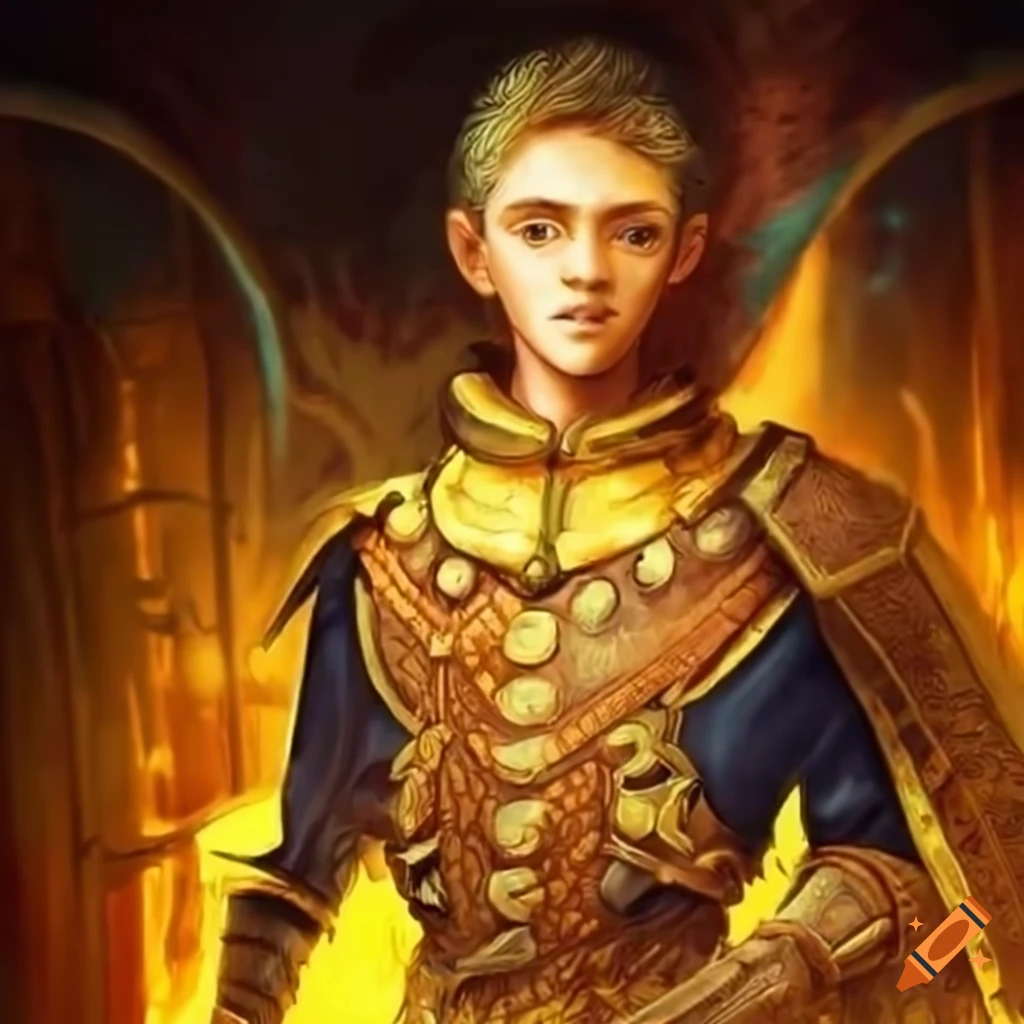 epic hero in yellow outfit