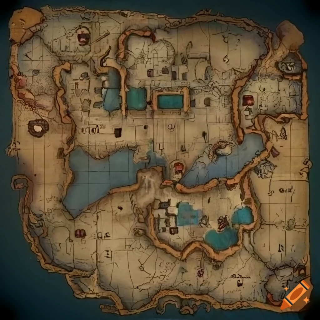 map for a tabletop game set in ancient Rome