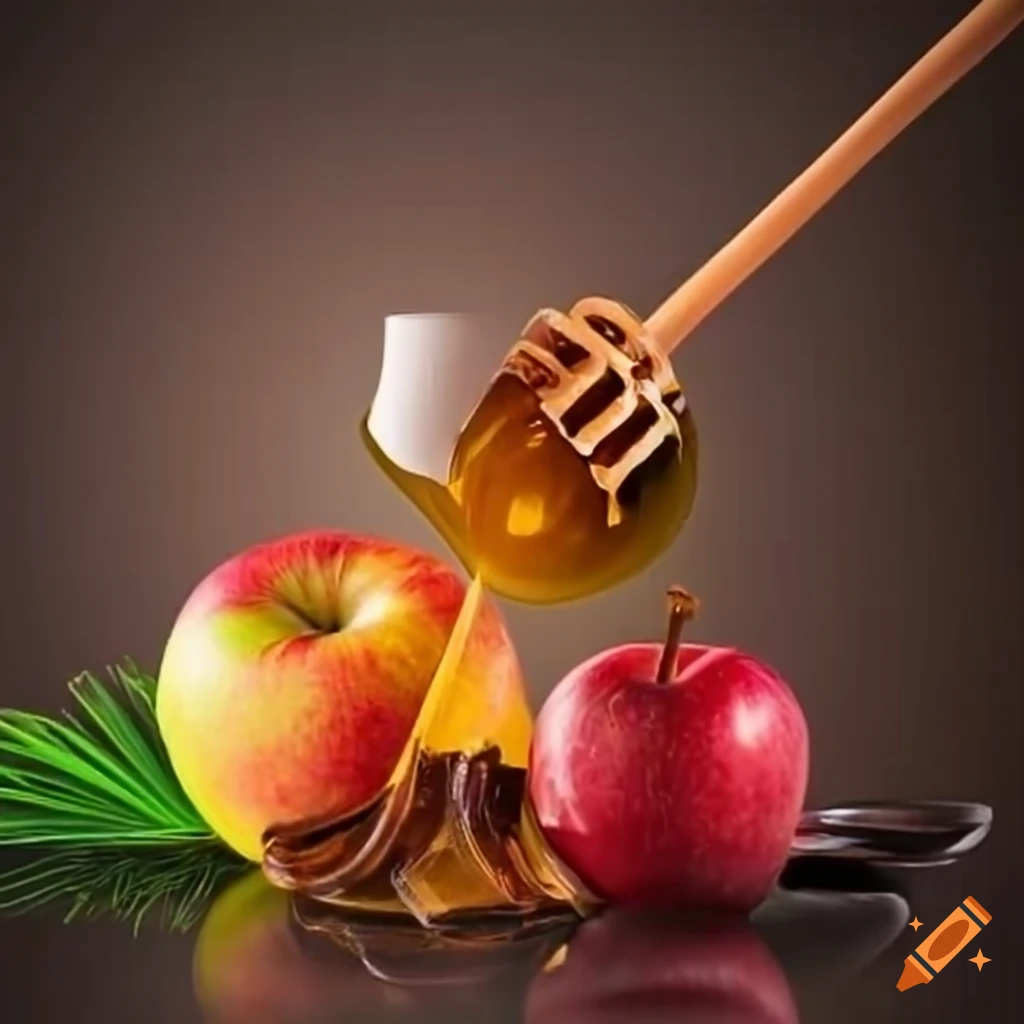 New year's apple and honey on Craiyon