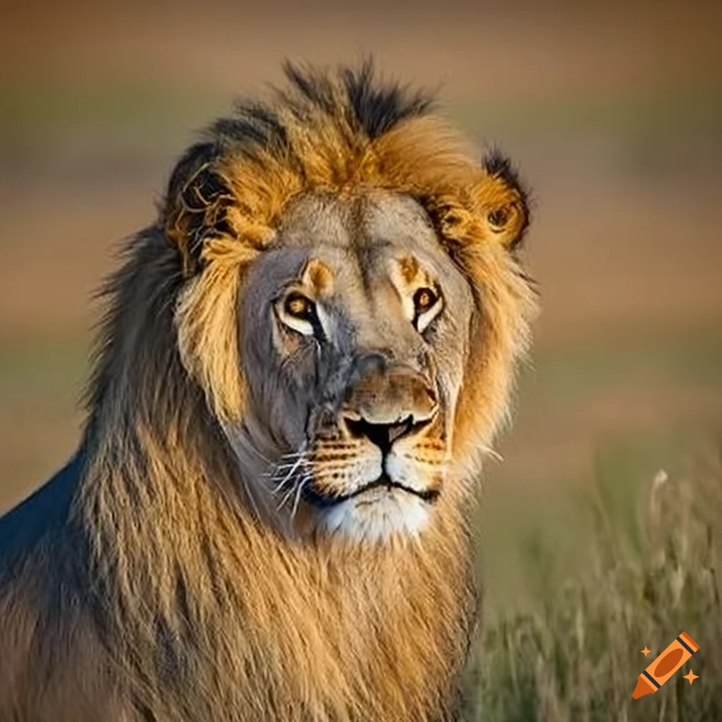 lion in the Savannah