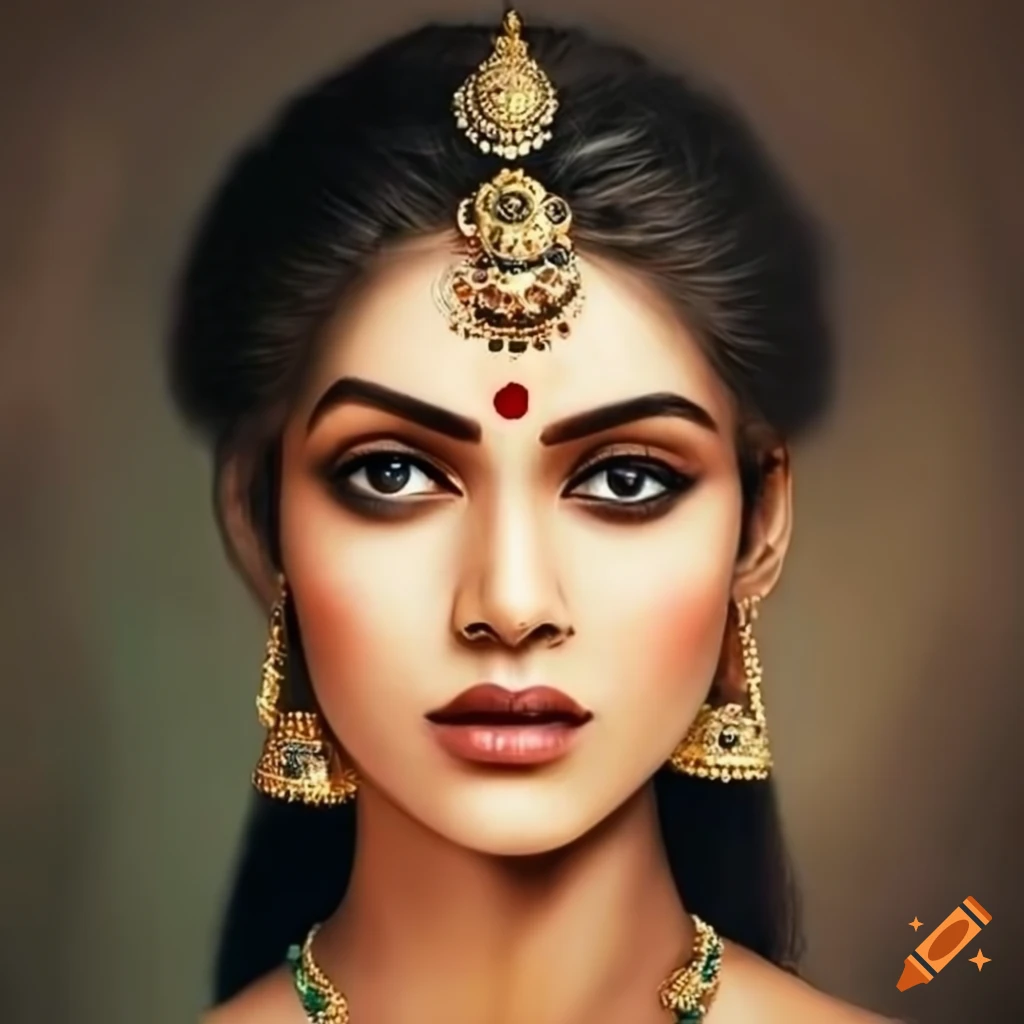 Portrait Of A Beautiful Indian Woman
