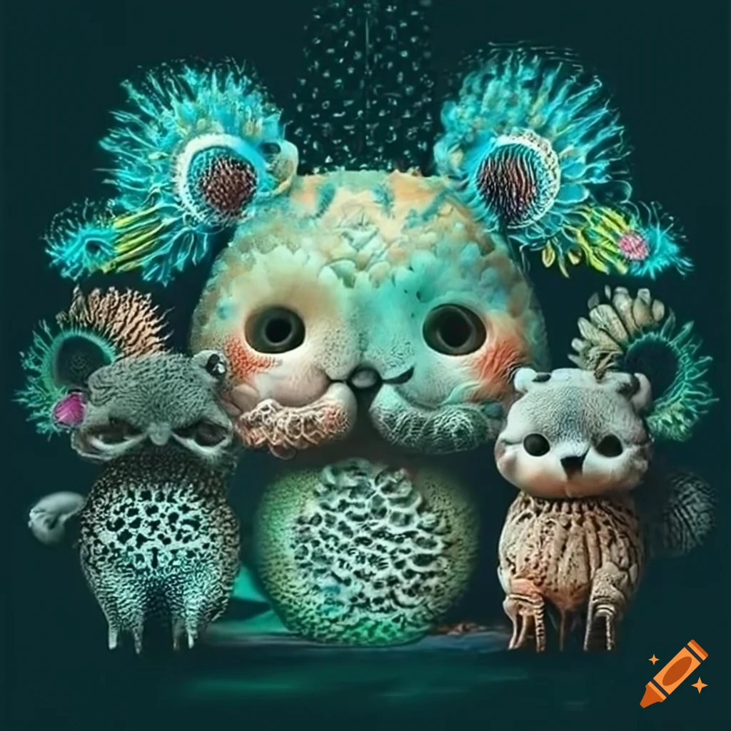 Cute Animals In Haeckel Forest On Craiyon cute-animals-in-haeckel-forest-on-craiyon