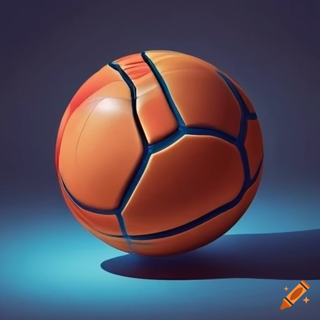 artistic creation of colorful sports balls