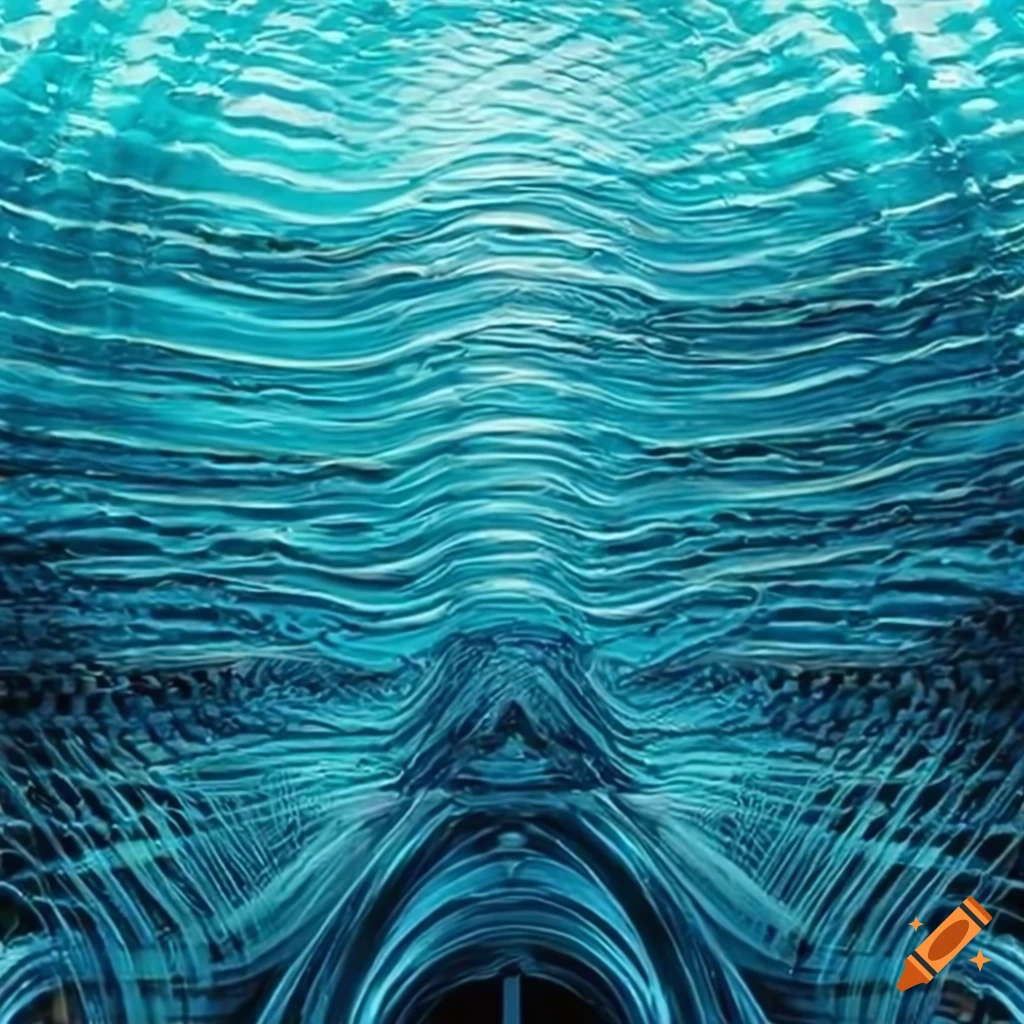 Woven eglass in wavelike patterns