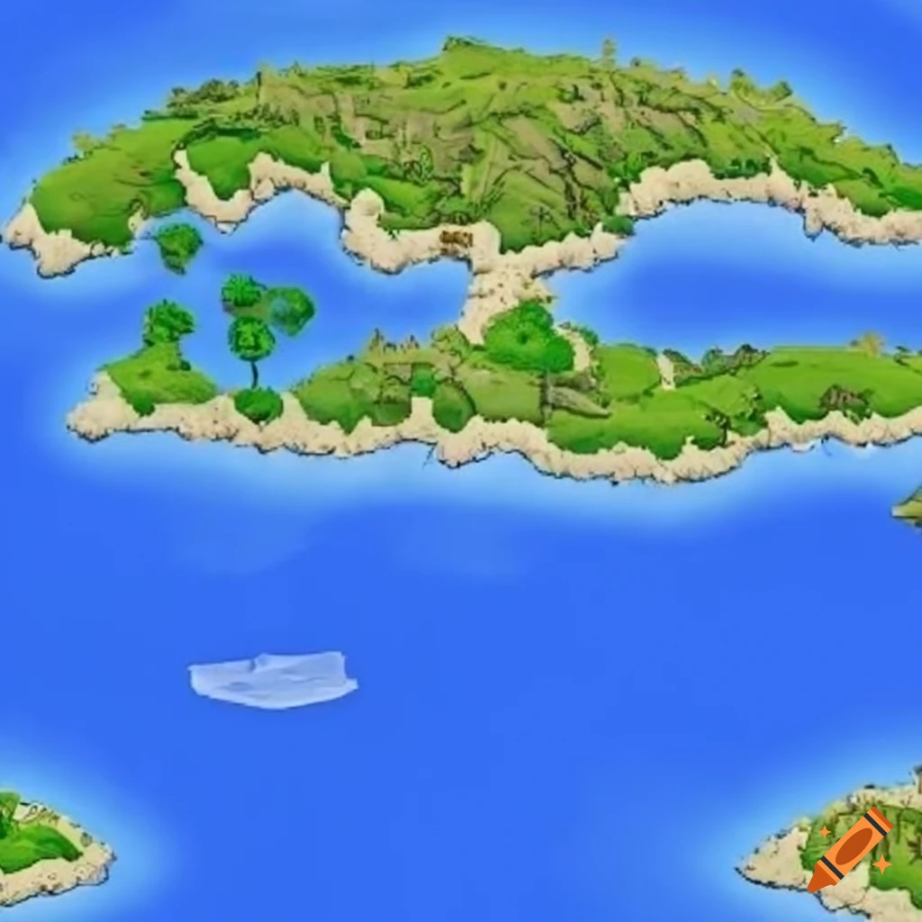 Top view pixel art map from a link to the past