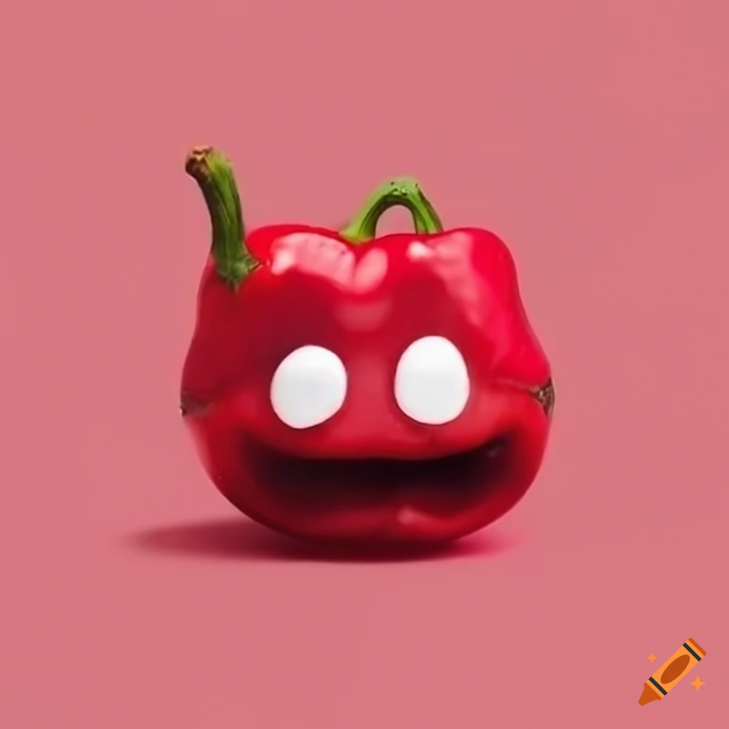 Pepper with a face