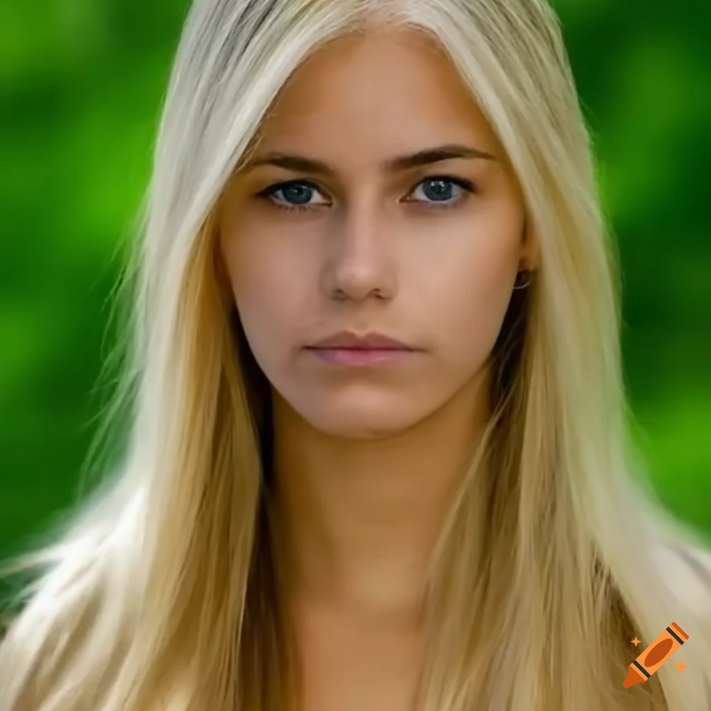 Close Up Portrait Of A Blond Dutch Female Speedskater On Craiyon