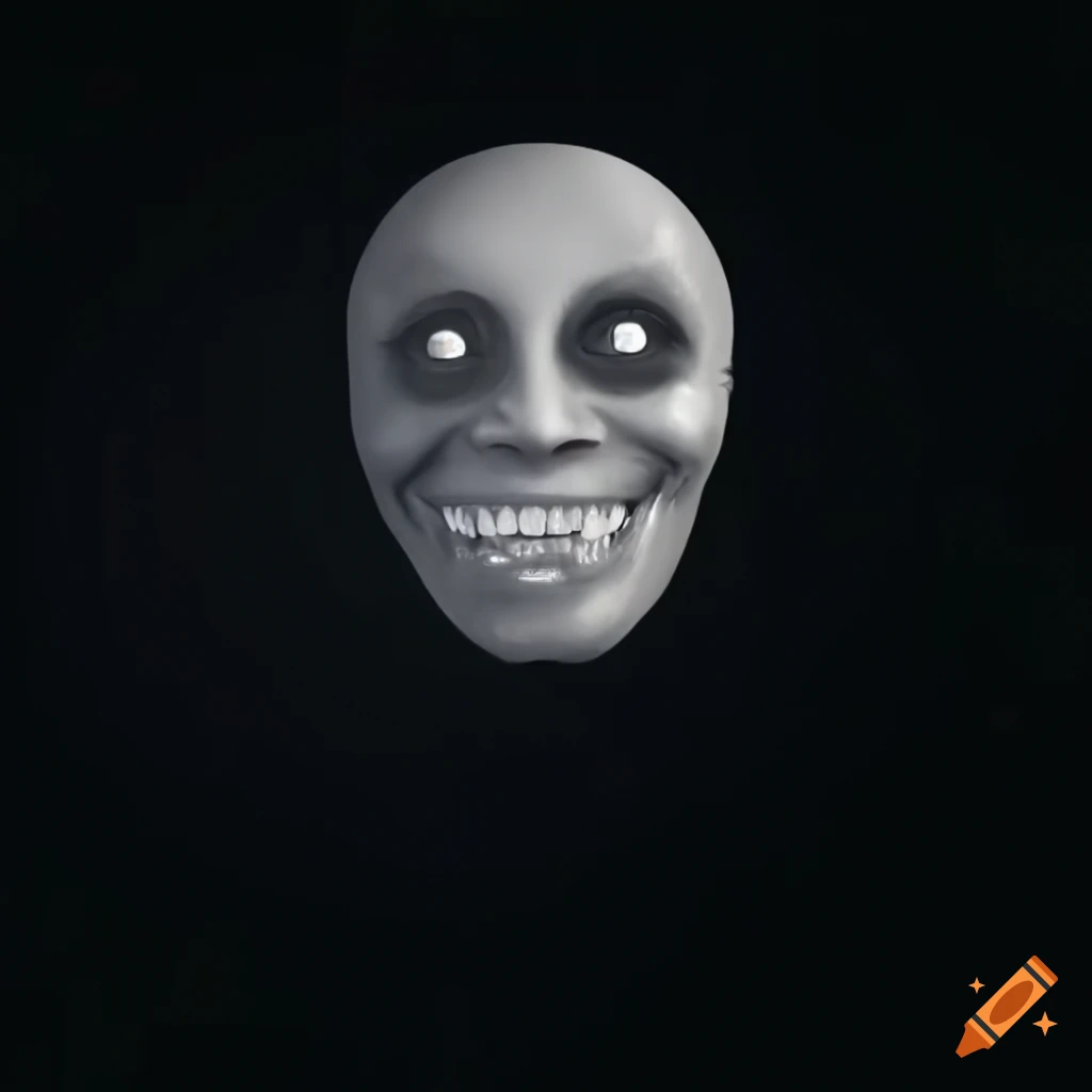 Surreal artwork of a floating giant head with a dark expression