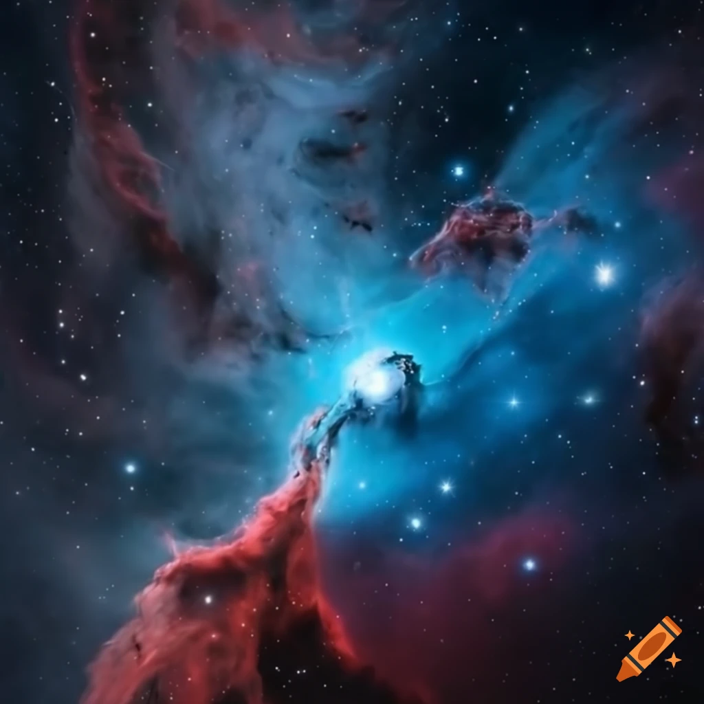 hyper-realistic digital art of a cosmic explosion