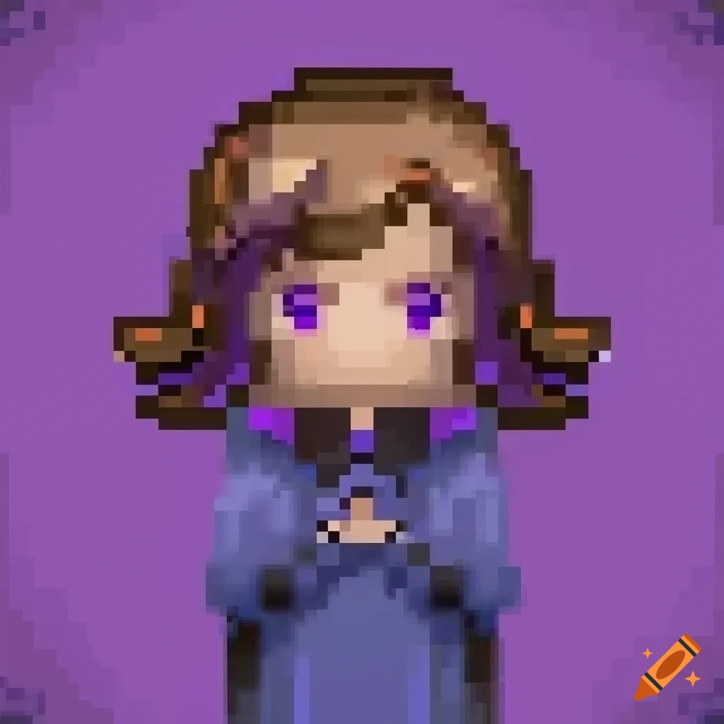 pixel art of a mage summoning purple energy