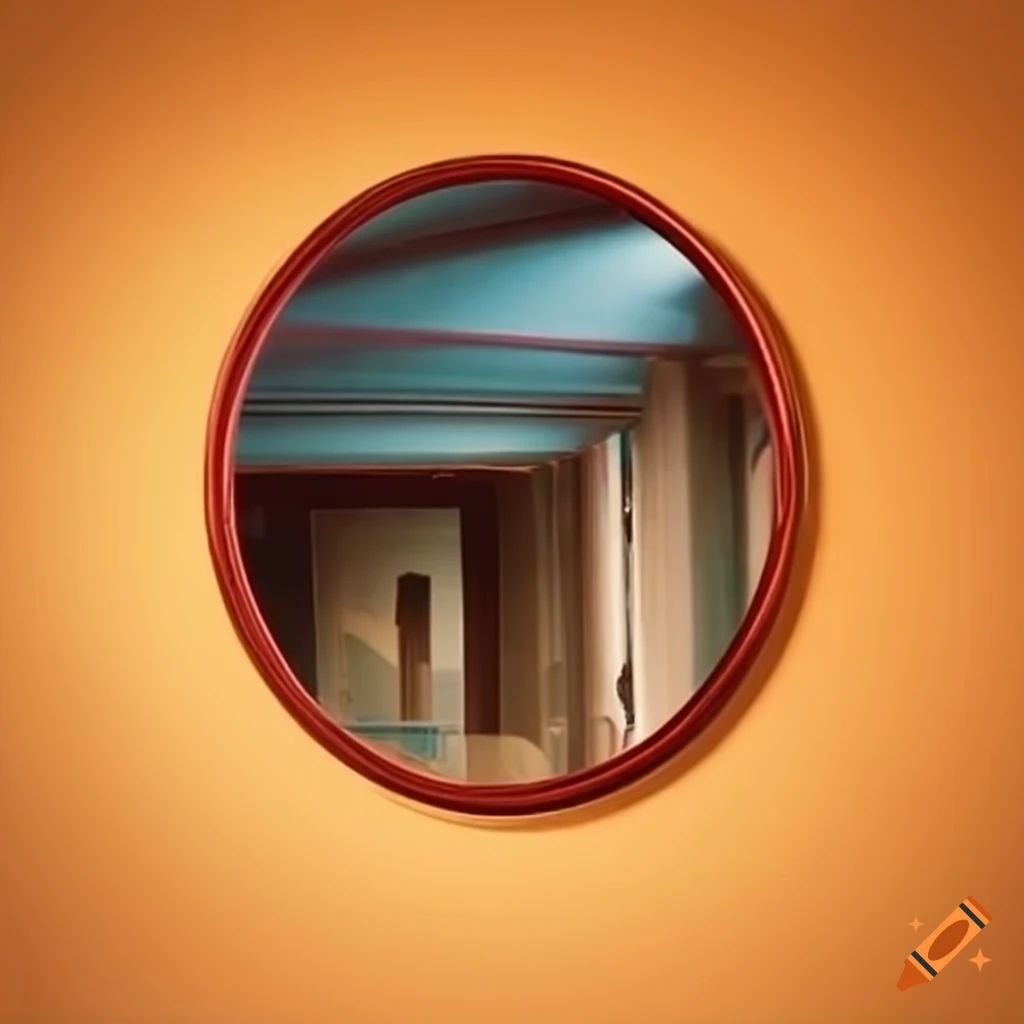 Reflection of a book in a mirror on Craiyon