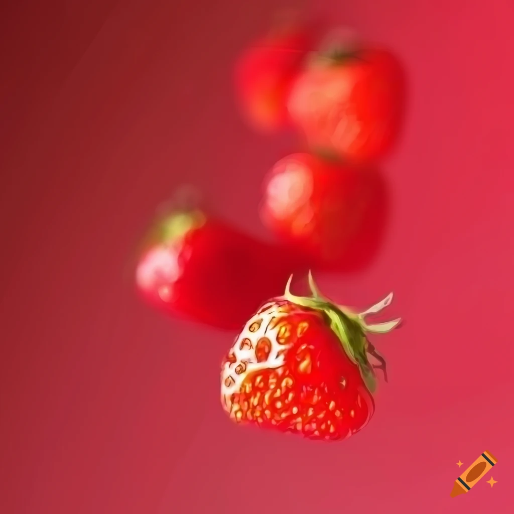 red strawberry color background