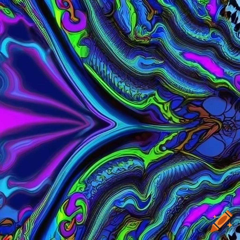 abstract blue psychedelic background