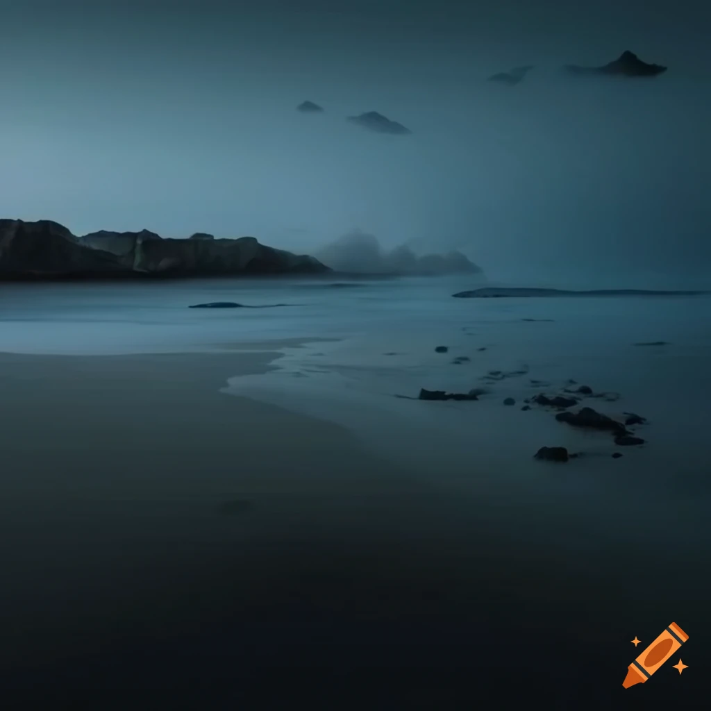 desolate beach landscape
