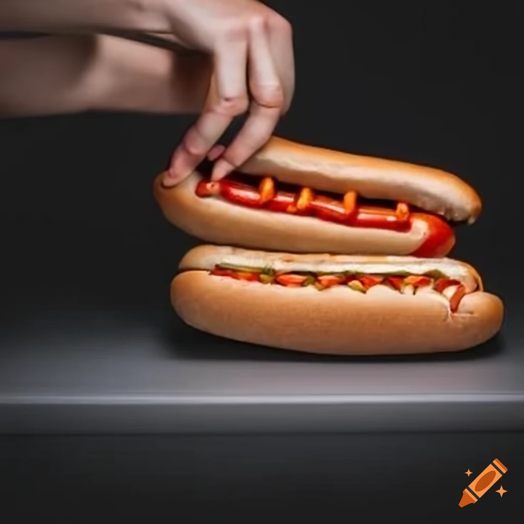delicious juicy hotdog
