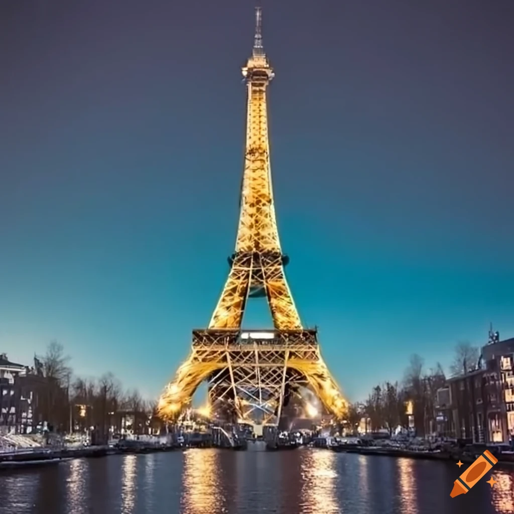 Picture Of The Eiffel Tower In Amsterdam On Craiyon