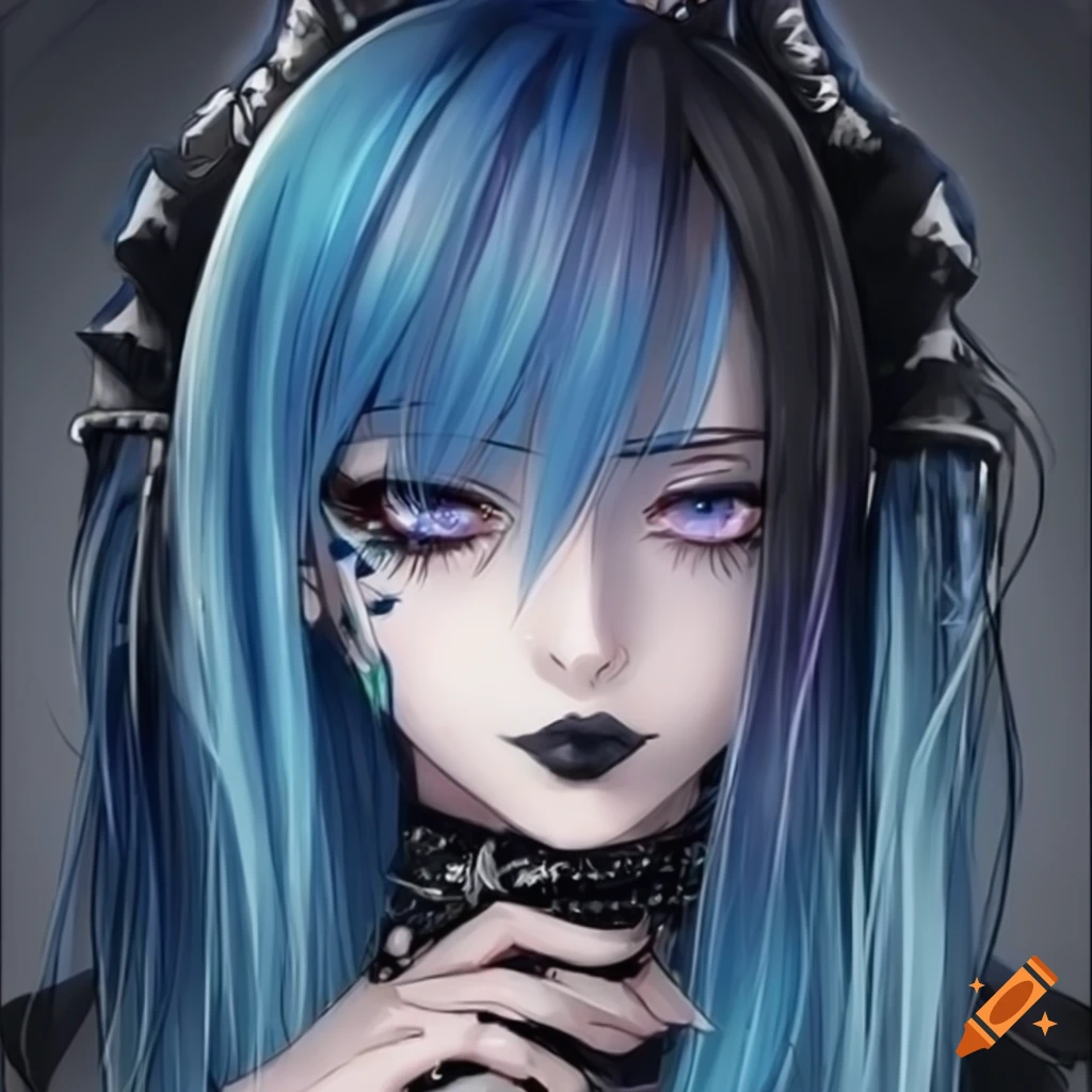 STL file Gothic Anime Girl 5 👧・3D printer model to download・Cults