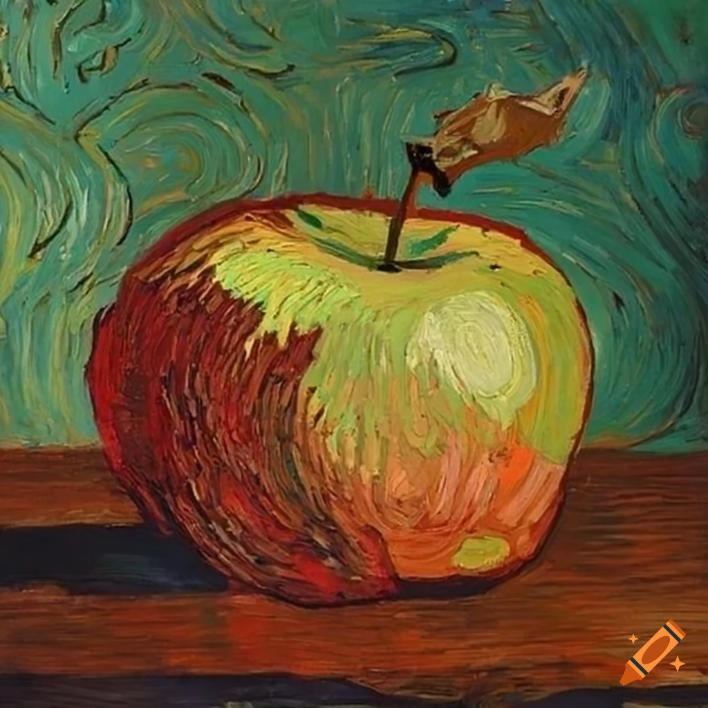 van gogh's drawing of an apple